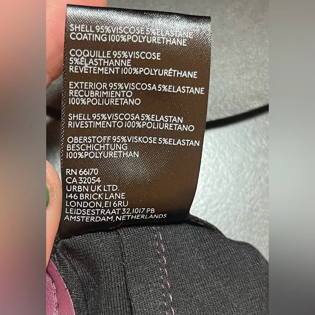 Anthropologie Maeve Collette Plum Vegan Leather Pants NWOT - Image 6