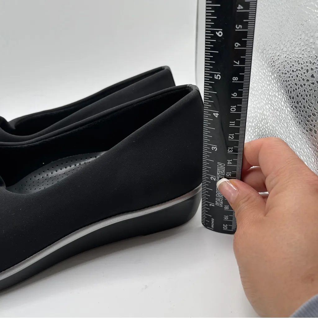 NWOB SAS Bliss Slip On Comfort Wedge size 10.5 Wide black comfort orthopedic - Image 5