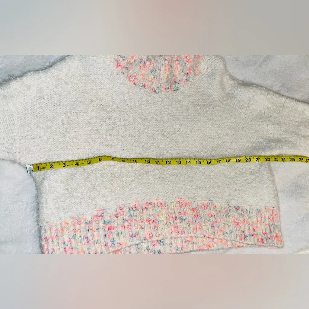 Free People  Stardust Mock Neck Fuzzy Sweater Sz M - Image 6