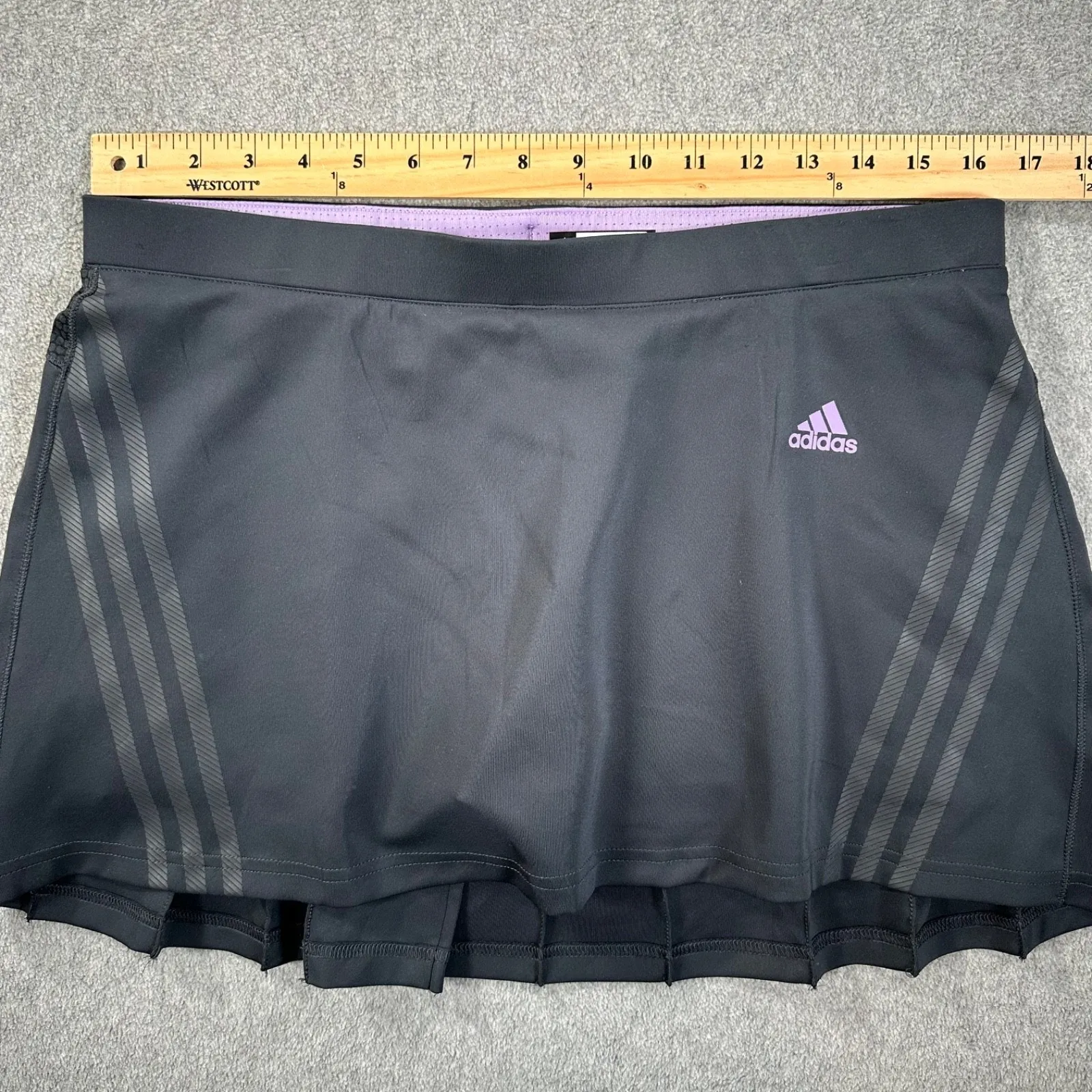 Adidas Supernova Tennis Skort Women's Large Climacool Purple Gray Pleated Golf - Image 6