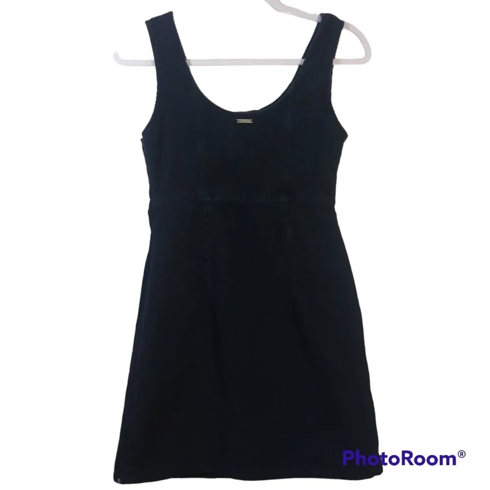 ELEMENT Skateboards Money Sleeveless Strap Blue Corduroy Dress Size S - Image 3