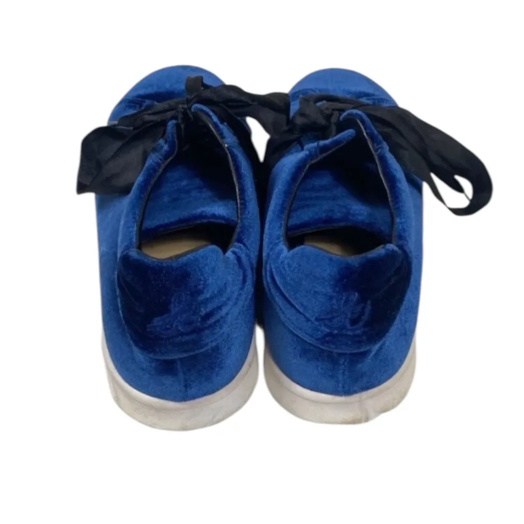 Sam Edelman Marlow Sneakers Womens 9.5 Blue Velvet Low Top Y2K Retro Streetwear - Image 4