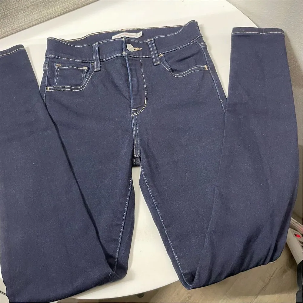 Women's 720 High-Rise Super Skinny Jeans Blue Size 26 - Image 7