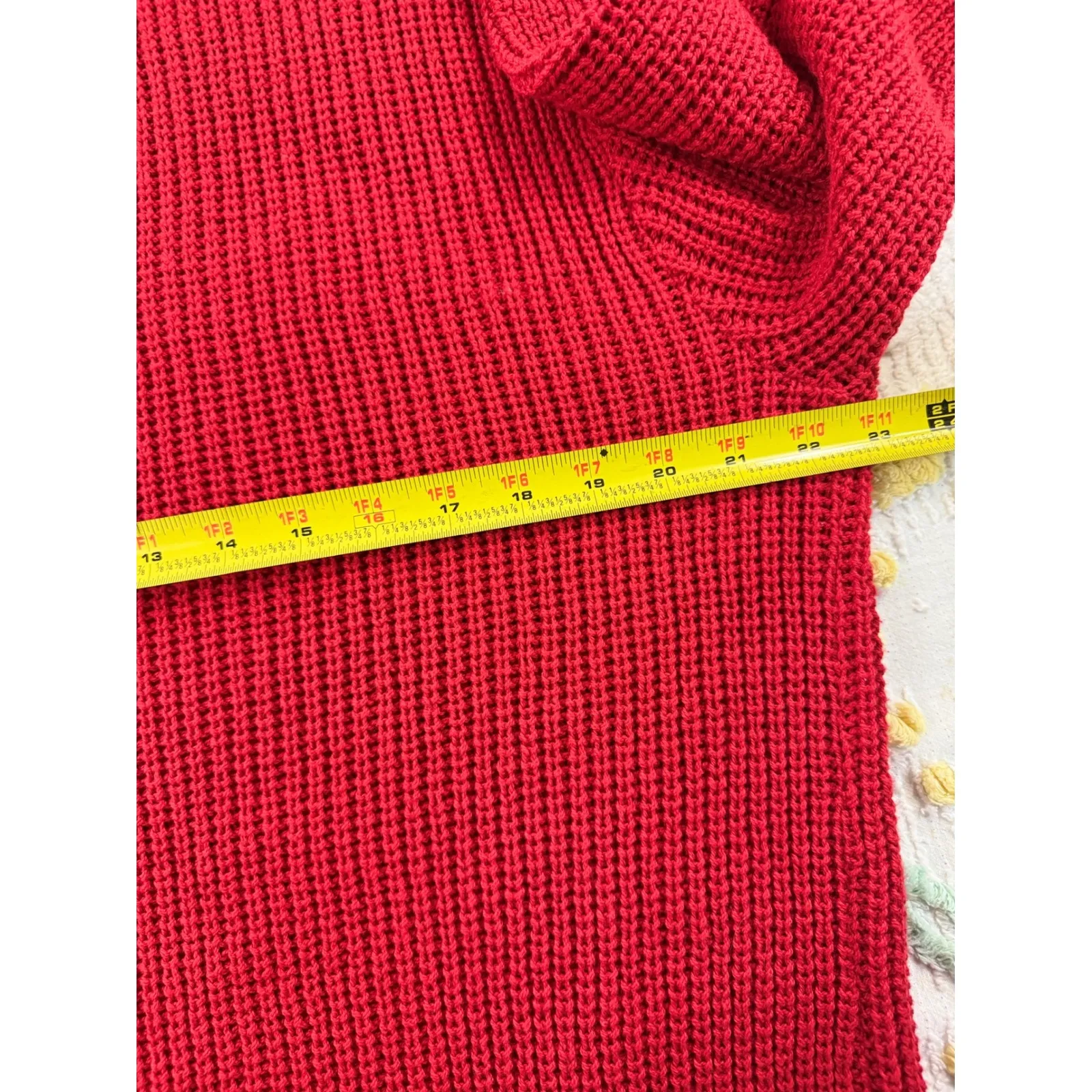 Vintage jersild Distinctive Sportswear Red Cotton Crew Neck Sweater Womens XL - Image 7