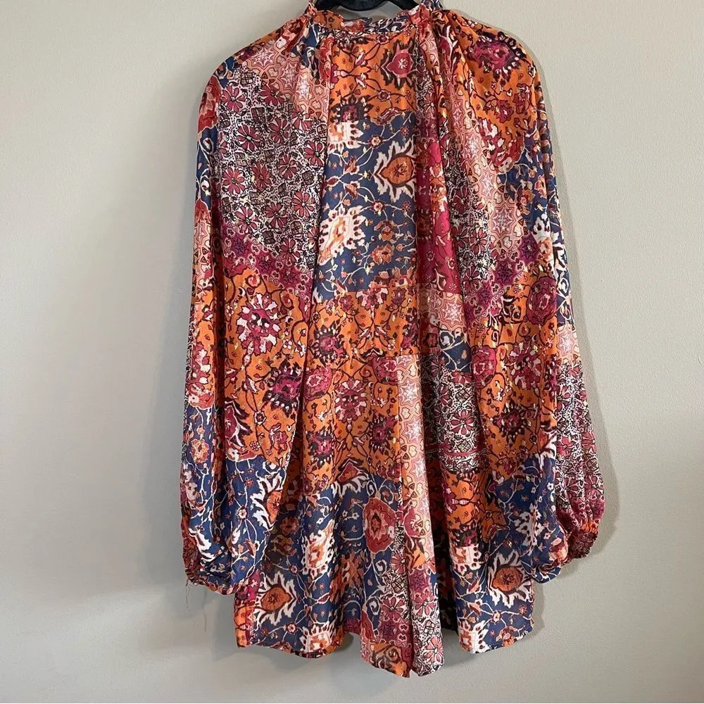 ✨ Forever 21 Women’s Pink Orange Romper Small - Image 9