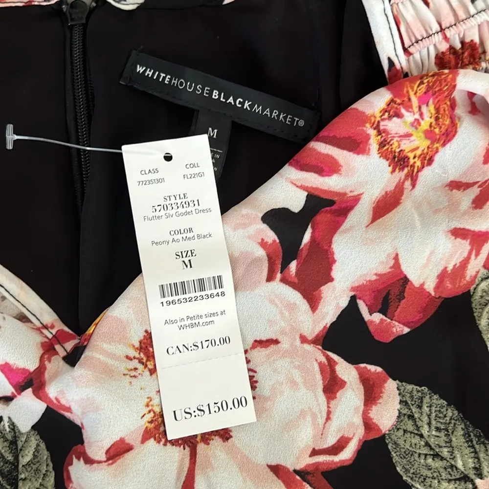 White House Black Market floral dress size M - Image 3