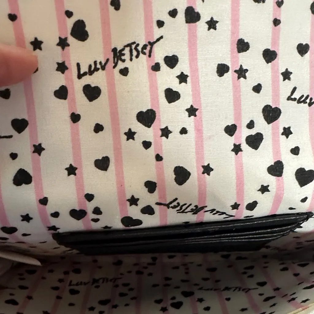 Betsey Johnson Black Crossbody Bag with Rainbow Accents - Image 10