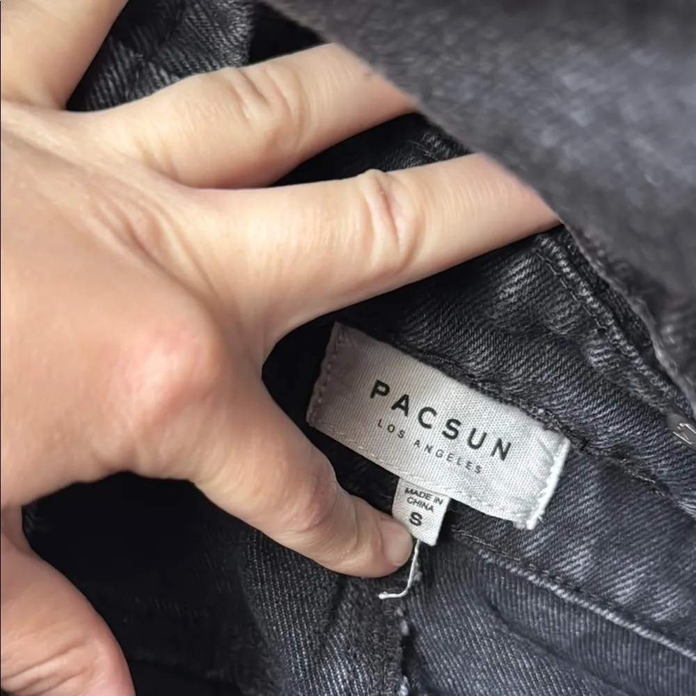 PacSun  Black Denim Overall Dress - Image 5