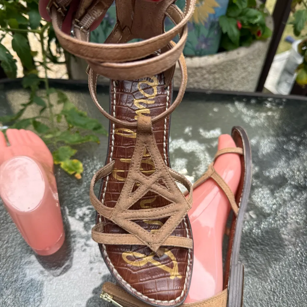 Sam Edelman Tan Gladiator Sandals - Image 7