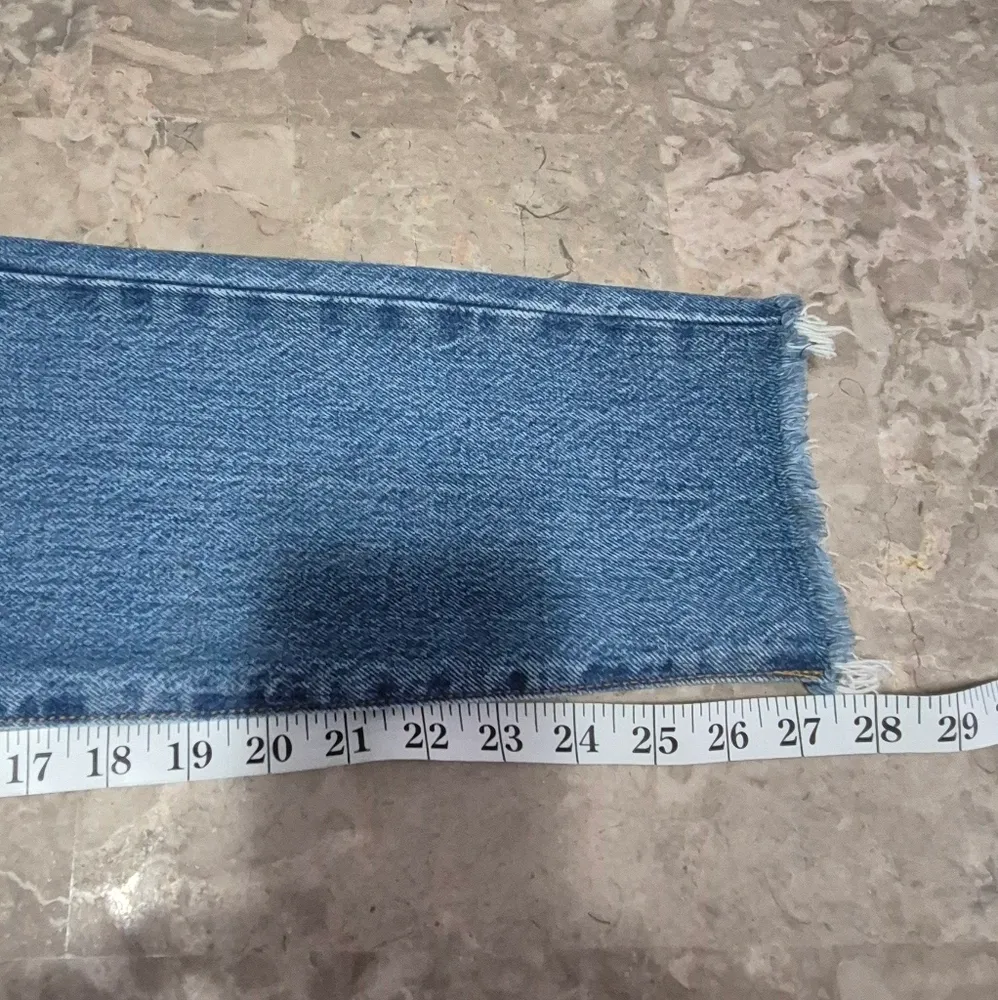 Levi's Wedgie Distressed blue everyday casual distress ripped ankle Jeans 27 - Image 14