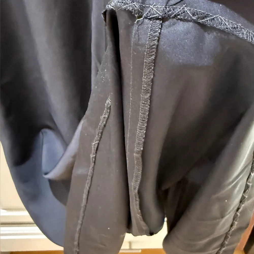 Elegant/Retro tailored made 100% silk Black/grey Sleeveless A - Image 7