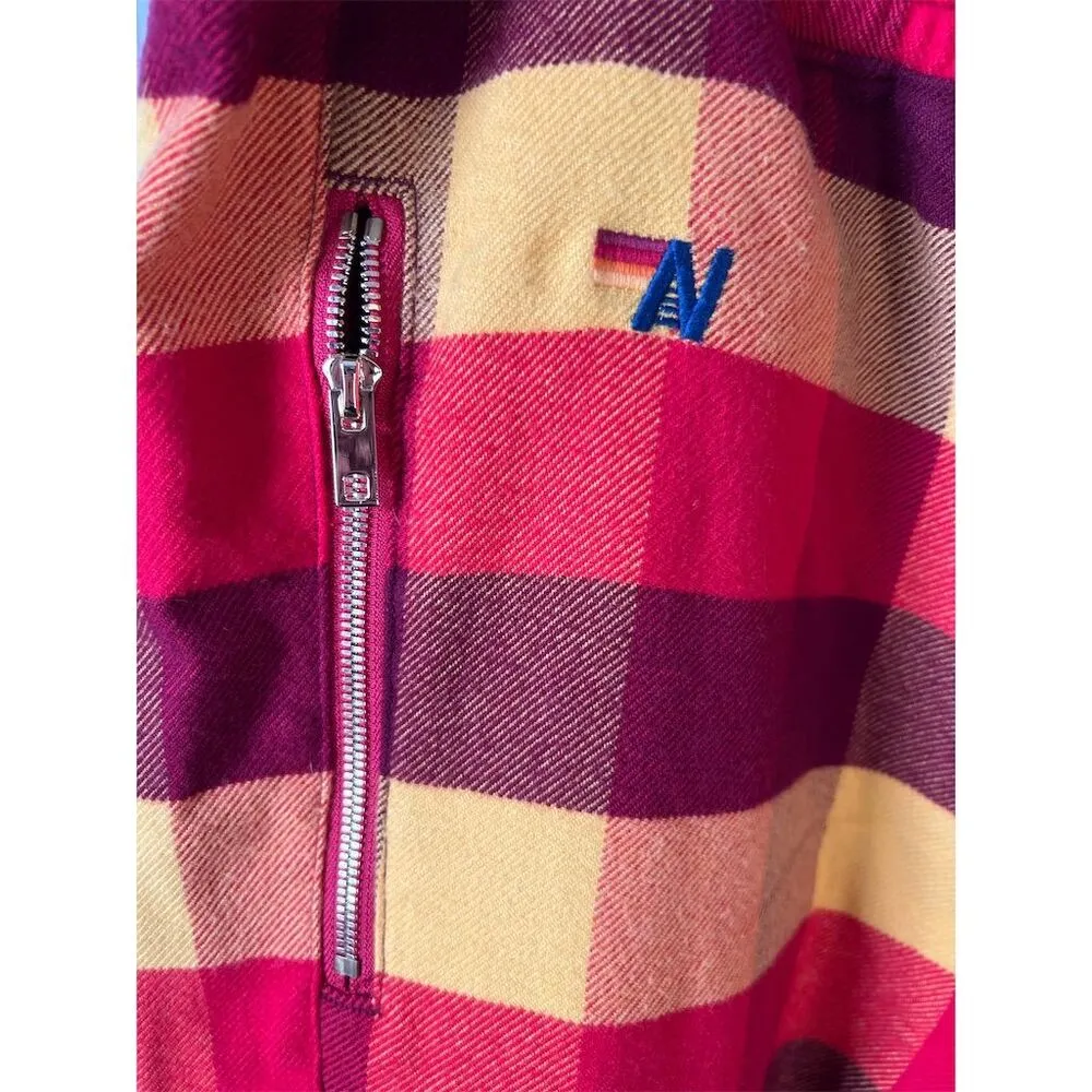 Aviator Nation Unisex XL Plaid Lounge Pants Flannel Relaxed Fit in Red - Image 3