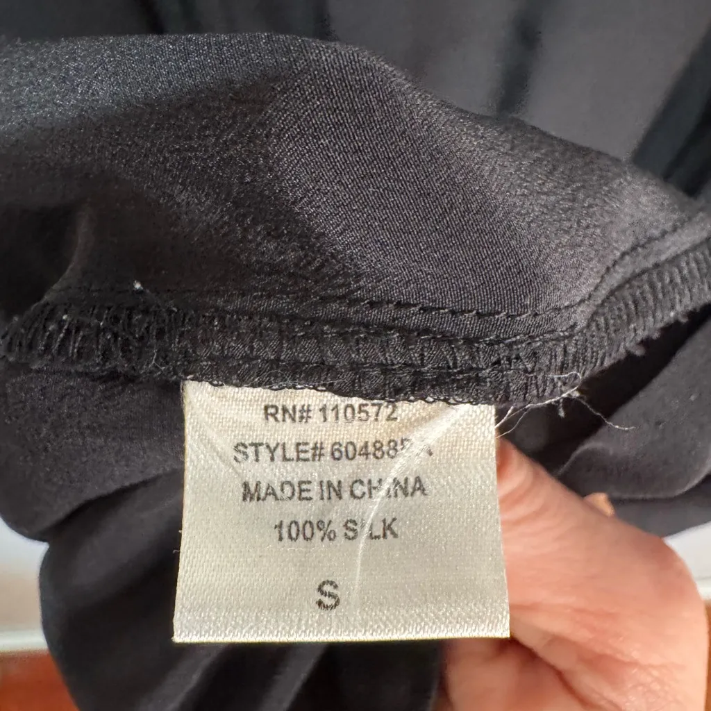 Twelfth St by Cynthia Vincent‎ Silk Little Black Dress Sz S - Image 7