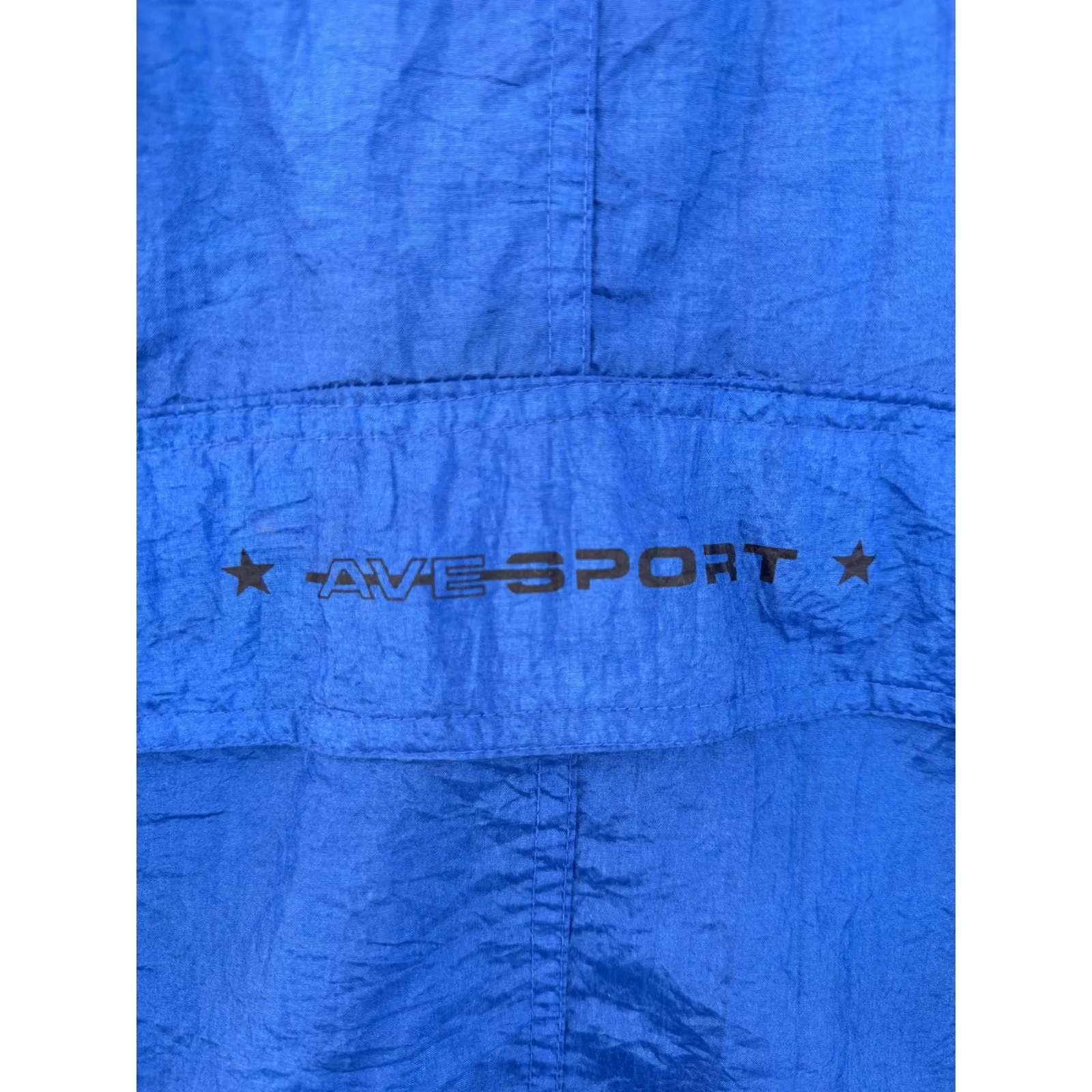 A3 Vintage The Avenue Sport Anorak Pullover Jacket Hooded Blue Size 22/24 Plus - Image 5
