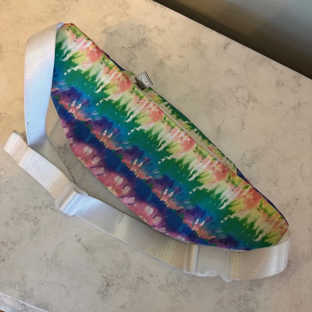 Fila Unisex Fanny Pack Belt Bag, OS, Multicolor Rainbow Tie Dye - Image 2
