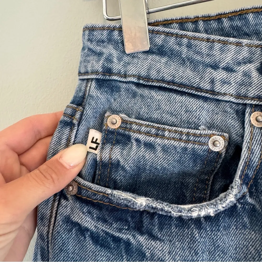 Lovers + Friends Ryan High Rise Straight Jeans Cascade - Image 8