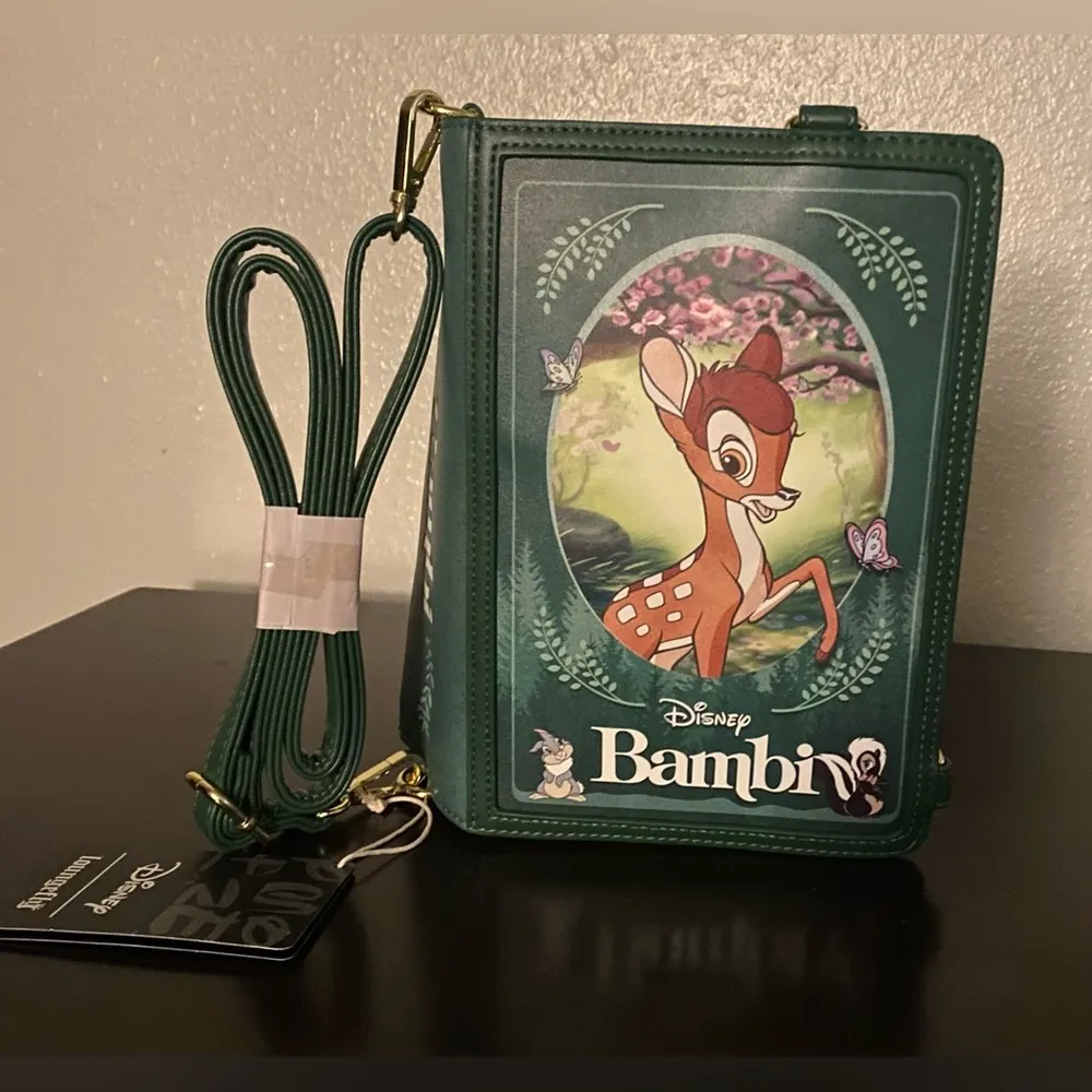 New Disney x Loungefly Bambi Story Book Cross Body Bag | Shoulder Purse - Image 2