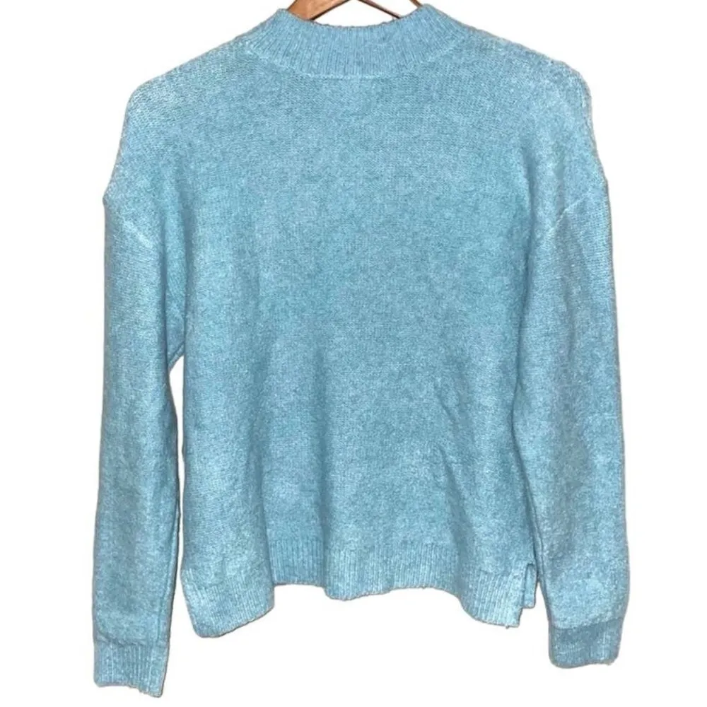 NEW Abound Women's Size Large Blue Knit Stitch Sweater - Image 3