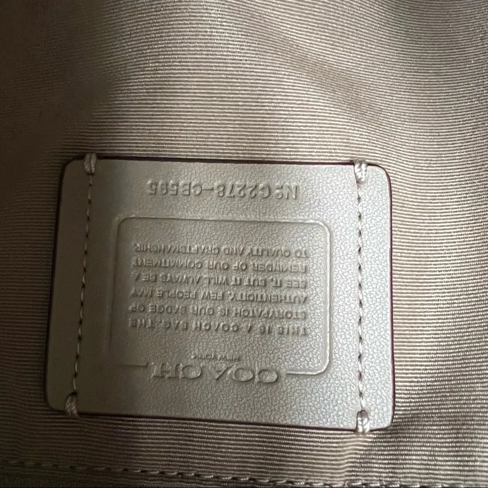 New Coach Gallery Tote in Signature Canvas with Strawberry Print - Image 6