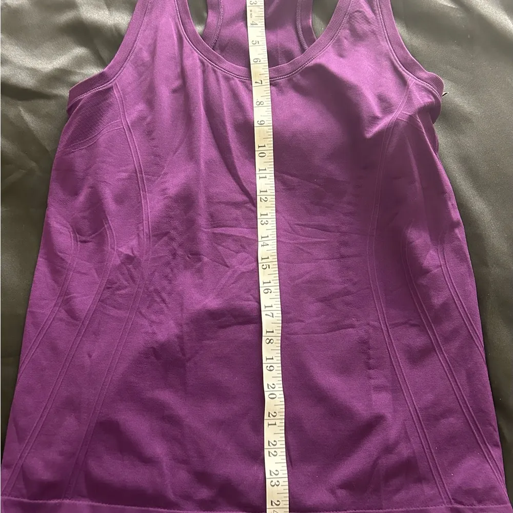 Tank top Purple Relaxed Scoop Neck Tank Top Large - Image 4