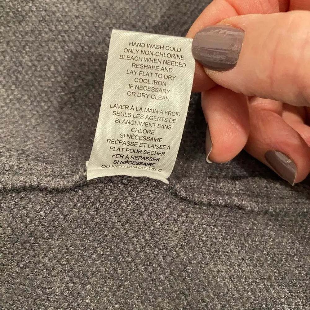 Tahari Gray Longline Coat Cardigan very soft - Image 7