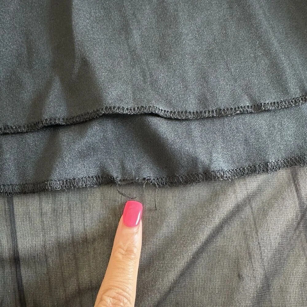 Alyn Paige Womens Halter Babydoll Dress Asymmetric Sz 7/8 S Midi Whimsigoth Y2K - Image 15