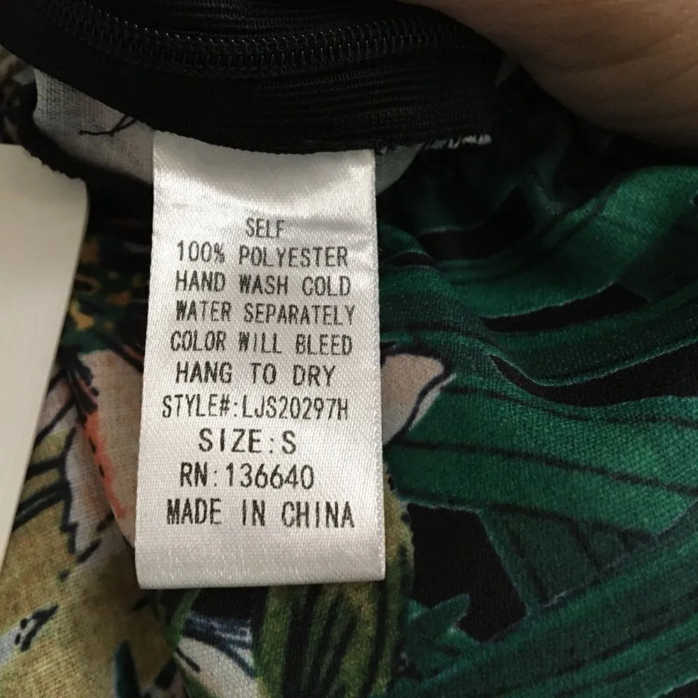 L’atiste off the shoulder jumpsuit S Green - Image 8