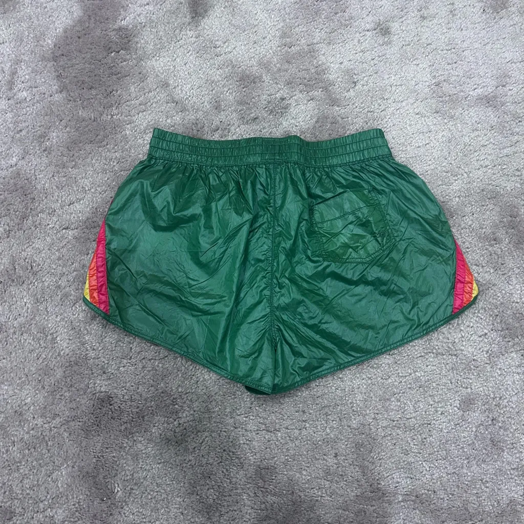 Aviator Nation Jungle Green Nylon Jogger Shorts New Size Medium - Image 5