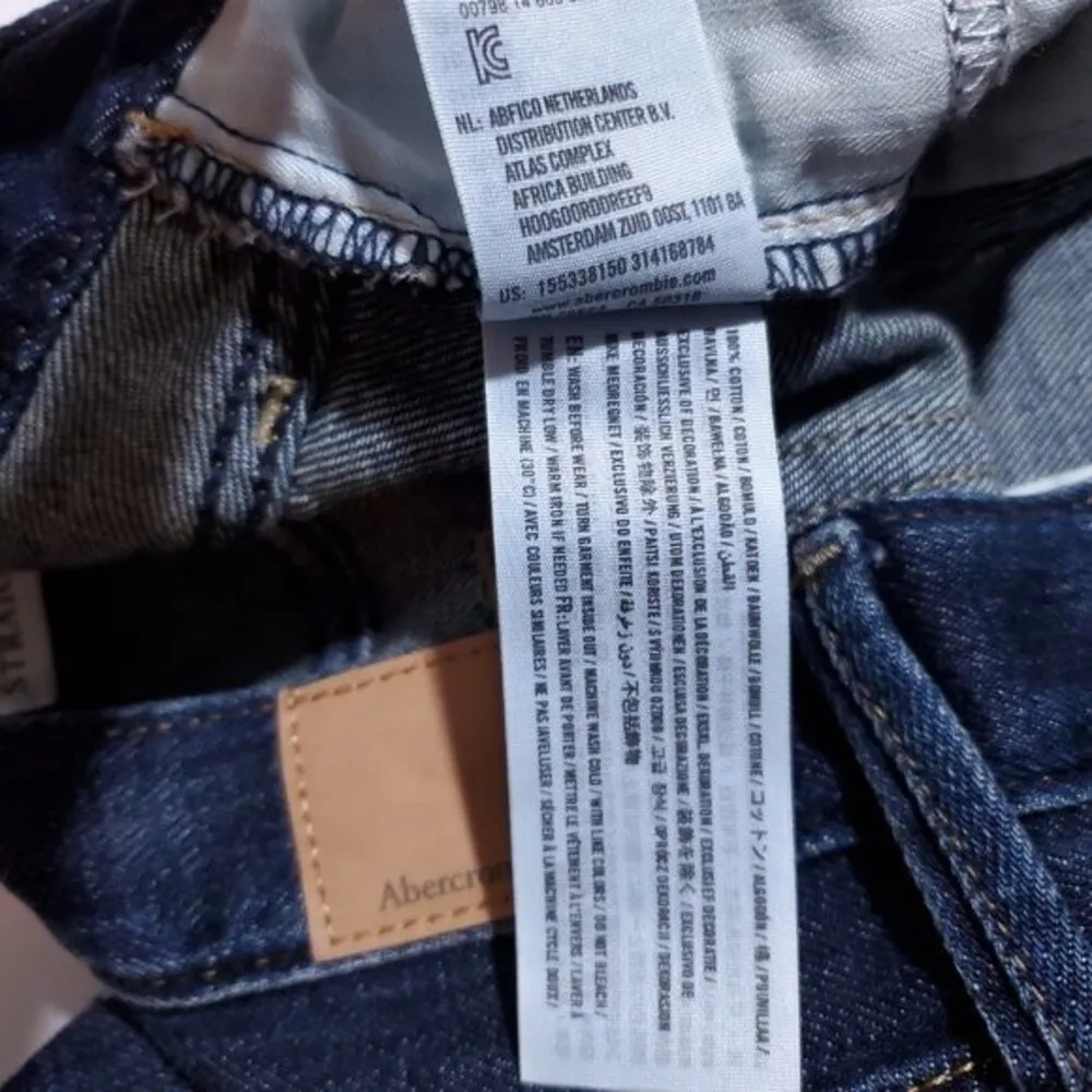 Abercrombie Boyfriend Straight Leg Jeans Size 2 26 Distressed Destroyed Loose - Image 7