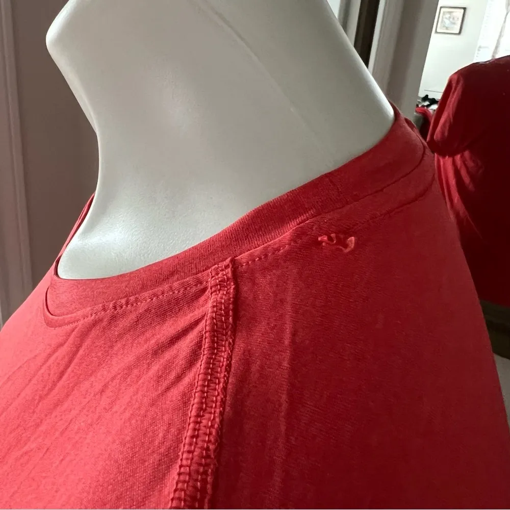 The North Face Women’s HyperLayer FD Short Sleeve Tee Coral Red T-Shirt Size M - Image 7
