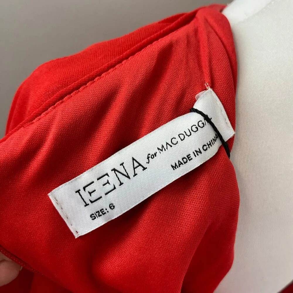 Mac Duggal Short Cape Sleeve Cocktail Ruffled Chiffon Dress Dress Size 6 55407 - Image 10