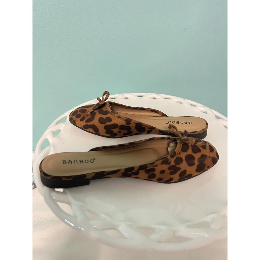 Women's Bamboo Leopard‎ Print Sequence Size 5.5 New S-311 - Image 7