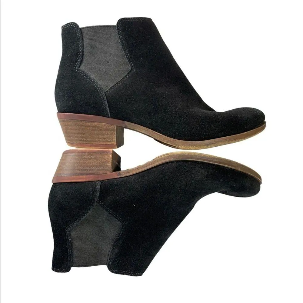 Lucky Brand | US 6.5 | Bellamy Suede Leather Block Heel Pull-On Ankle Bootie - Image 2