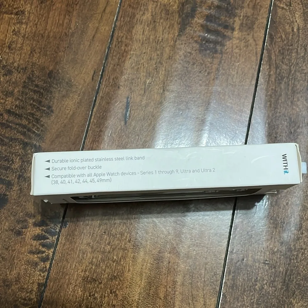 WITHit Gold Stainless Steel Link Band for the Apple Watch NIB - Image 7