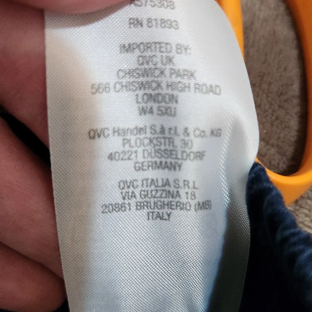 Denim & Co Navy Blue Elastic Waist Casual Cropped High Rise Capri Pants XLT - Image 9