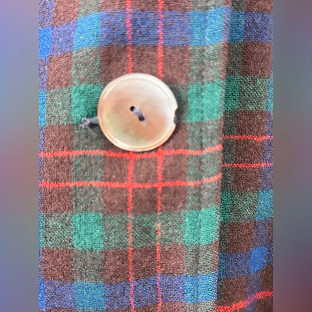 PENDLETON 1940's VINTAGE 50's Classic ORIGINAL 49er Jacket Tartan Plaid Wool M/L - Image 6