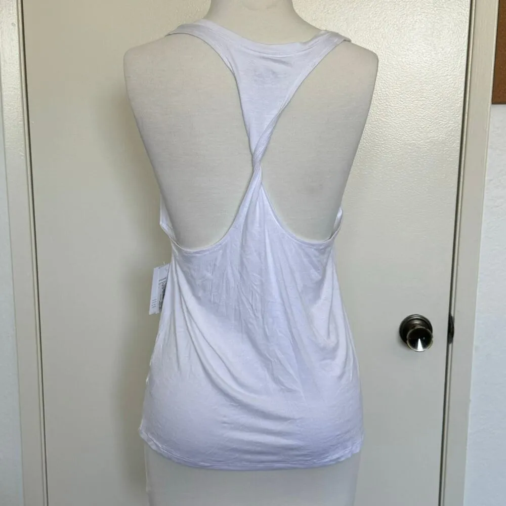 NWT Beyond Yoga White Twist Racerback Tank Size Small - Image 4