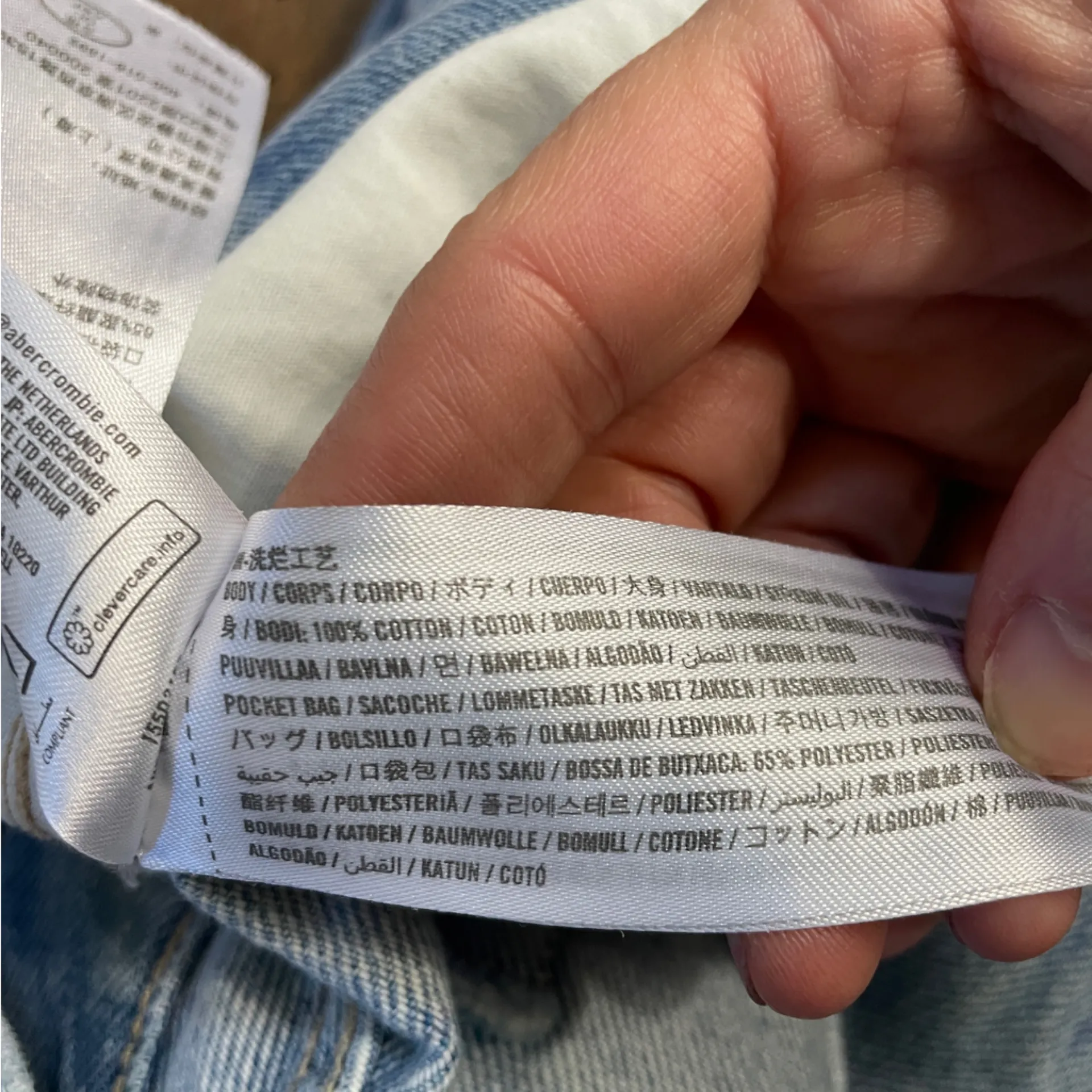 Abercrombie & Fitch Baggy Light Denim Mid Rise Loose Bermuda Shorts - Sz 28 💛🎀 - Image 10