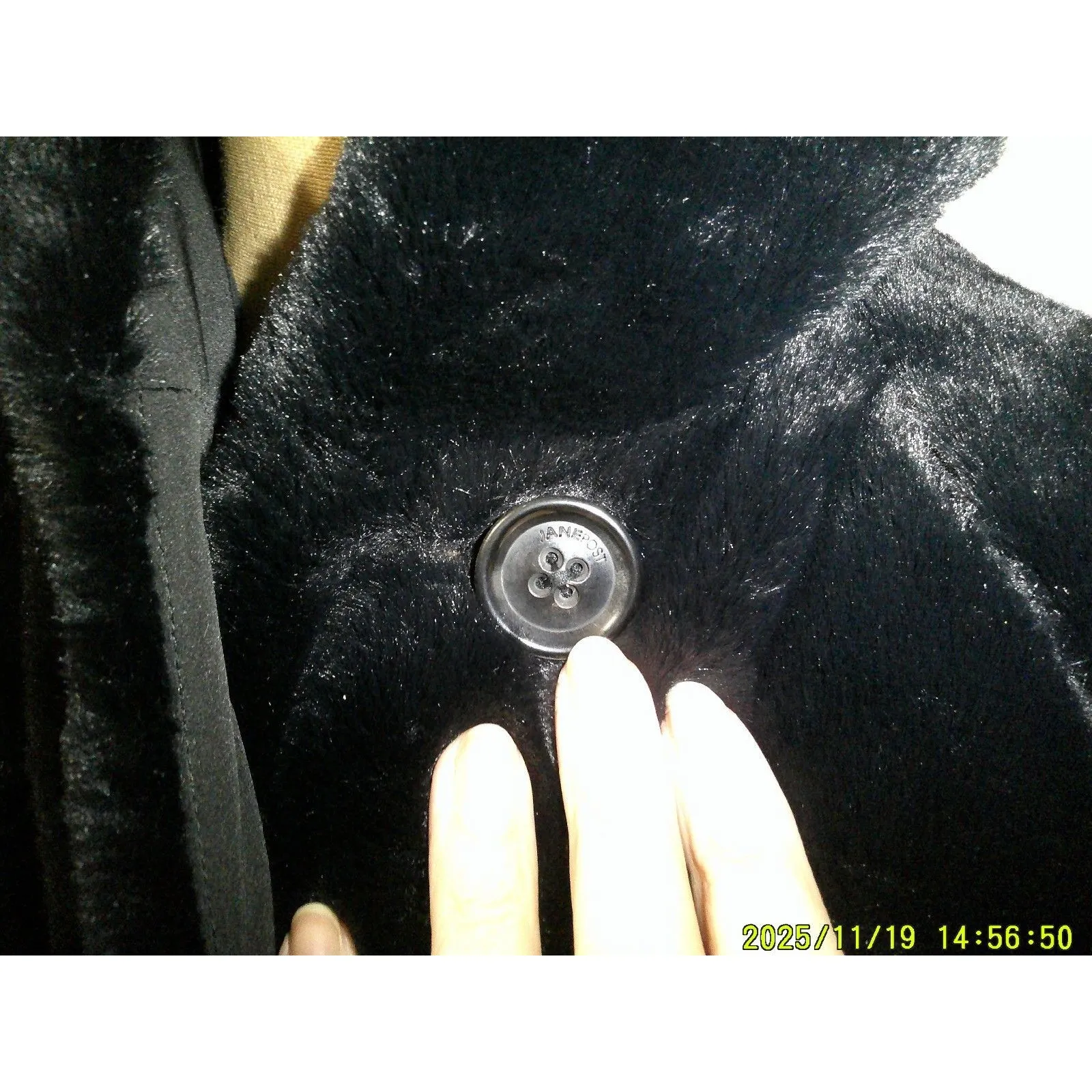 NWT $675 Jane Post S Womens Reversible Cocoon Coat Faux Fur Black Soft Warm Hood - Image 14
