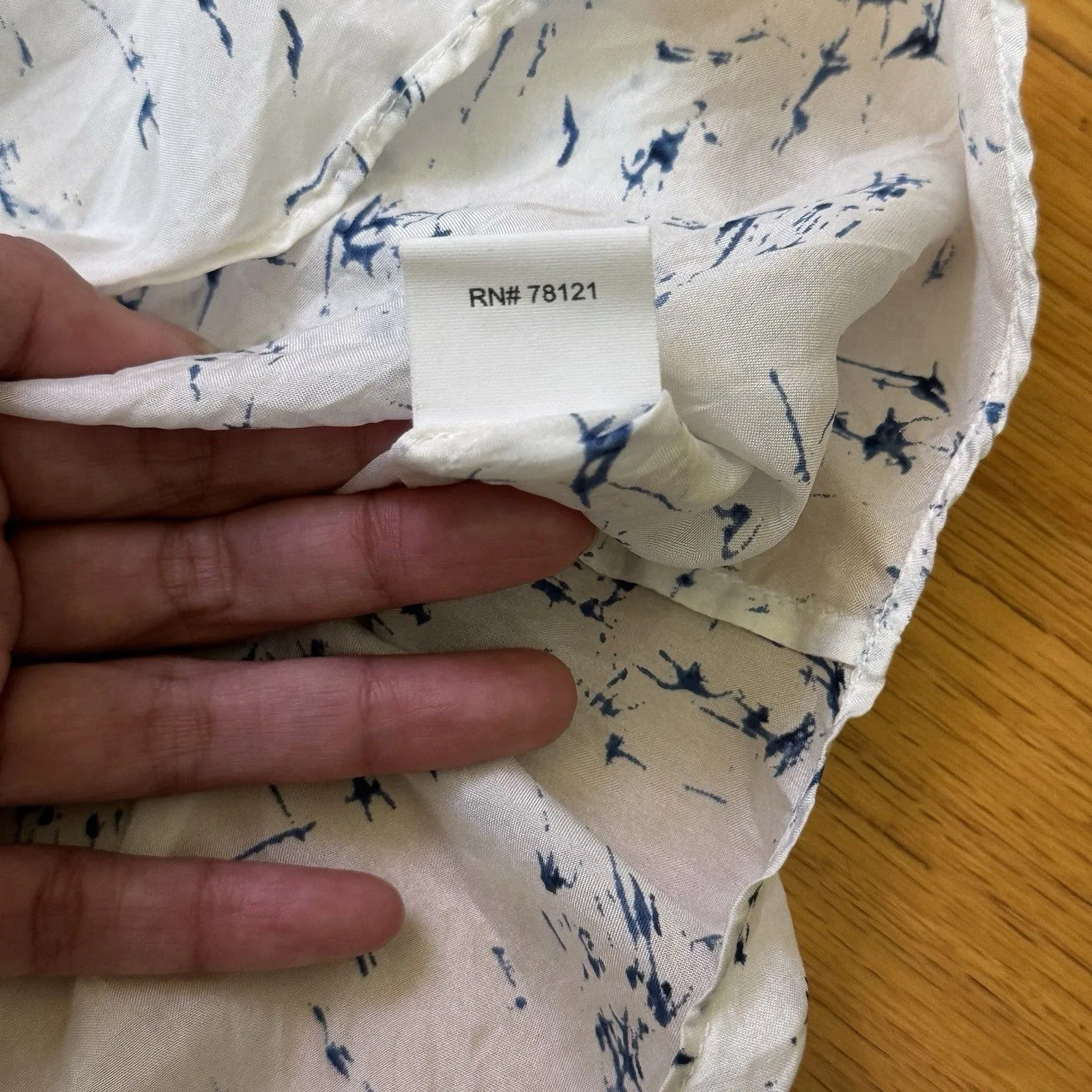 Eileen Fisher Silk Speckled Splatter Scoop Neck Tank Top Pocket Preppy Sz M - Image 14