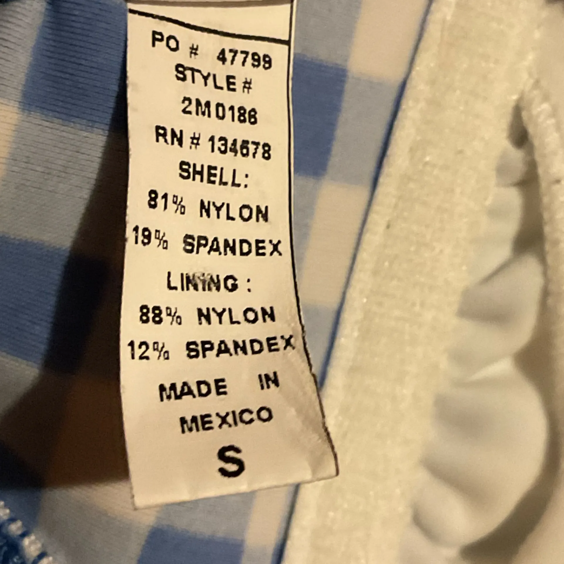 Vineyard Vines gingham Checkered Women's‎ Halter bikini Top - Image 3