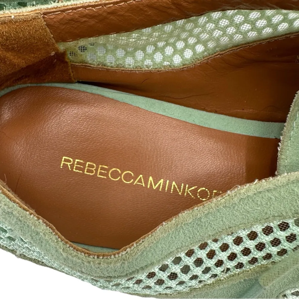 Mint Winter Leather Suede Perforated Lace Up Shoe size 6.5 - Image 4