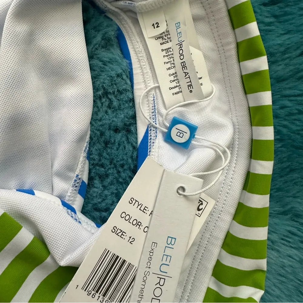 BLEU ROD BEATTIE Banded Fold Over Hipster Bikini Bottom Size 12 - Image 4