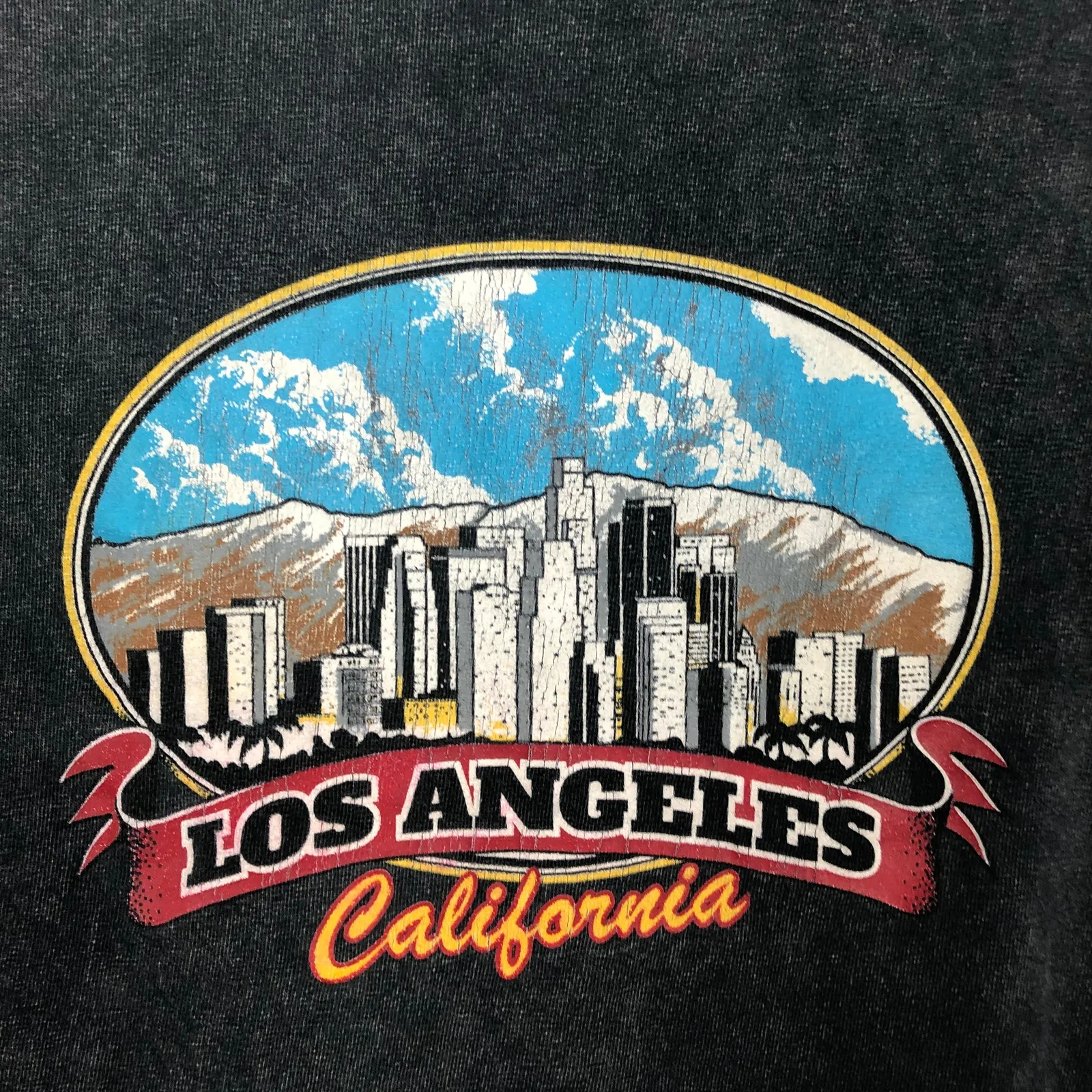 J. Galt Stonewash Crop Top Crew Neck Size Small - Image 3