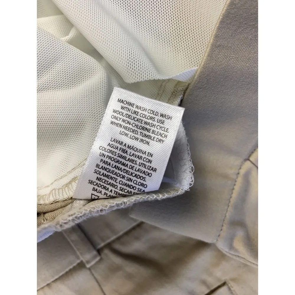 NWOT George Ankle Dress Pants Beige Sz 16W Flat Front Zip Pockets THINK SLIM - Image 8