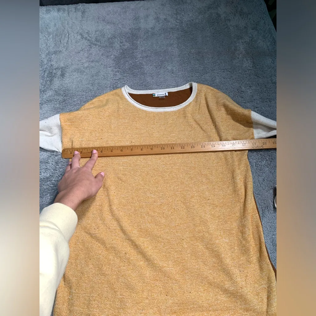 Smartwool sweater shadow pine colorblock sweater small - Image 7