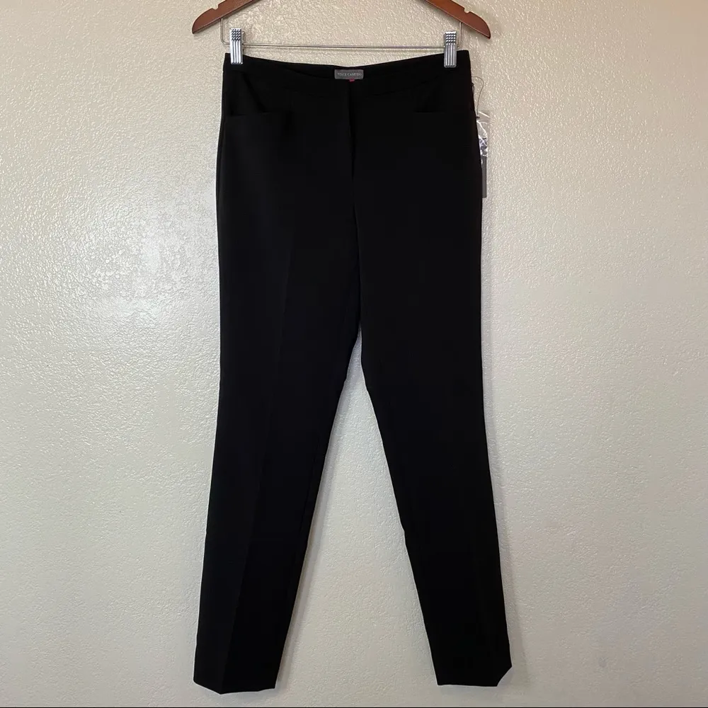 Vince Camuto Black Milano Twill Pant Size 0 NWT - Image 3