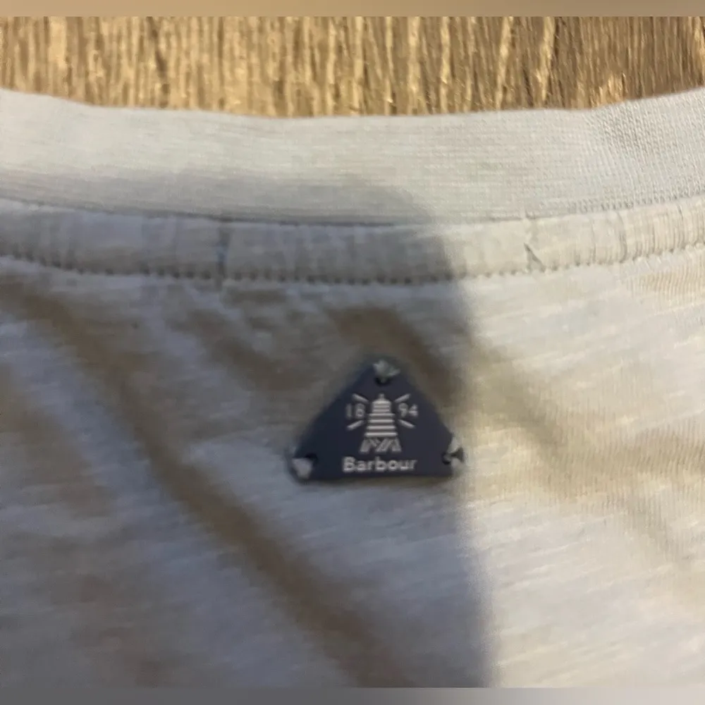 Barbour Pier Top Womens Size 4 Light Blue Cotton Short Sleeve Preppy Classic - Image 9