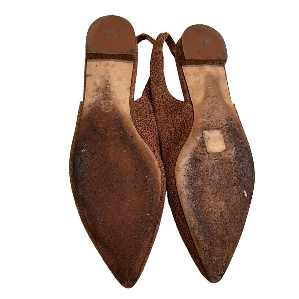 Anthropologie Marchez Vous Slingback Flats, Sz 8 - Image 10