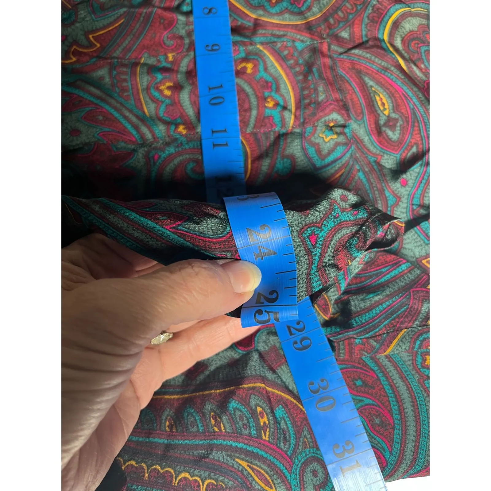 Vintage Classic Silk Paisley Blouse Linda Allard Ellen Tracy 80s 90s M‎ - Image 7